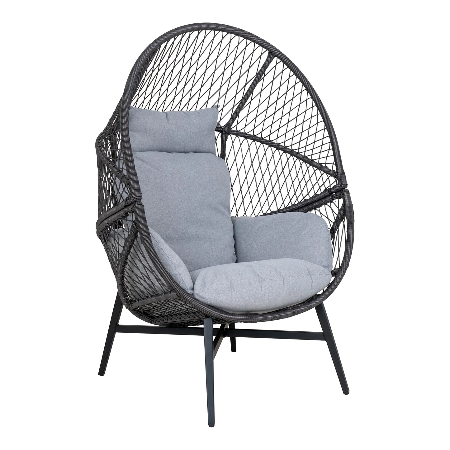 Krēsls Rosart 100/82/144 cm melns