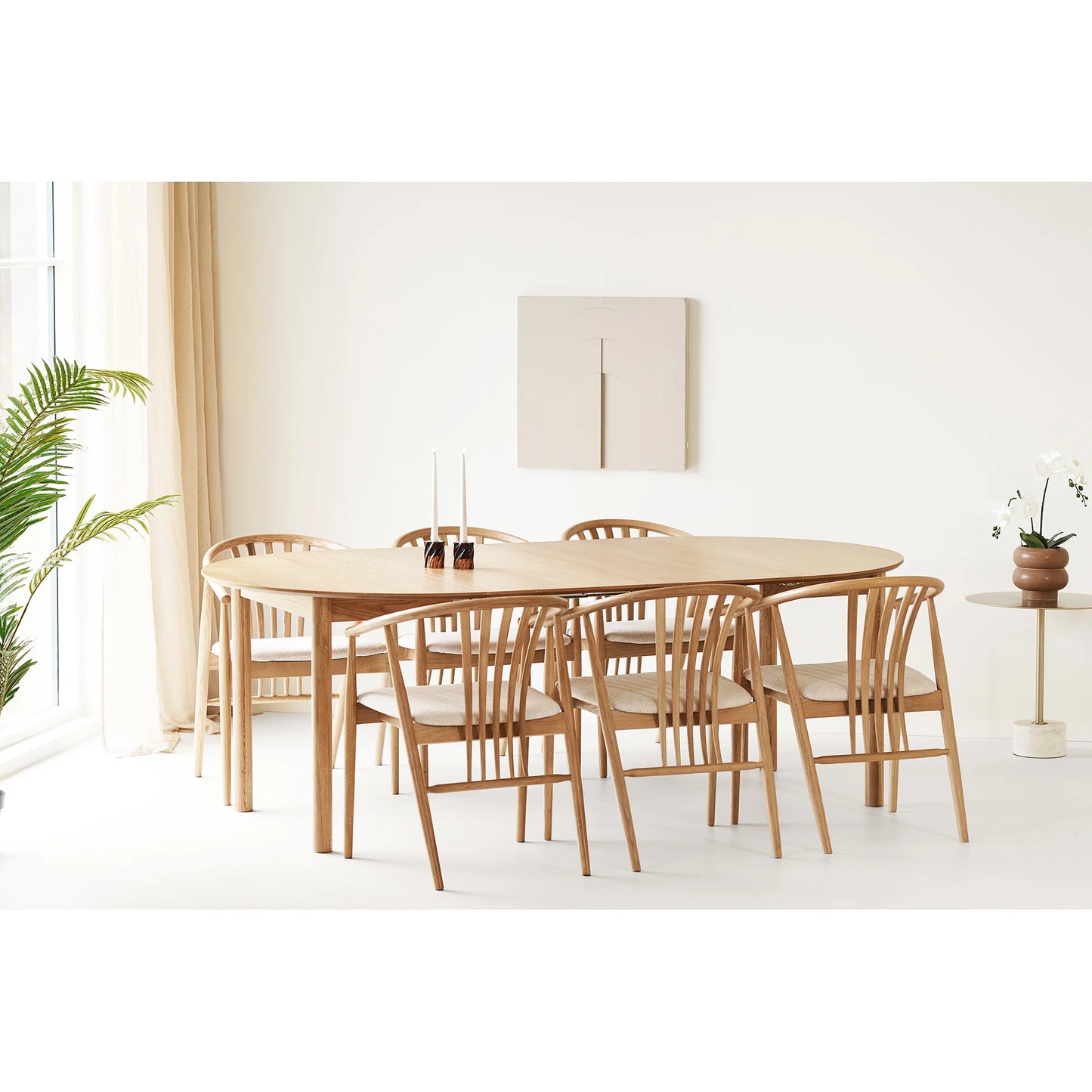 Ēdamgalda komplekts Bundar 120/120-170-220/75 cm ozols