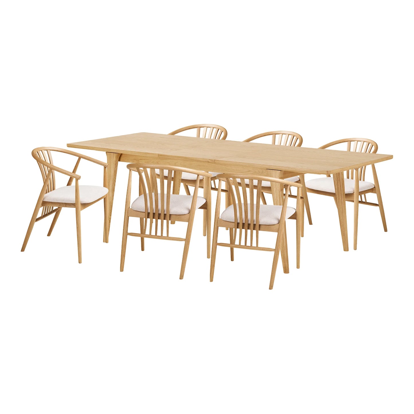 Ēdamgalda komplekts Darvas 90/180-230/75 cm ozols