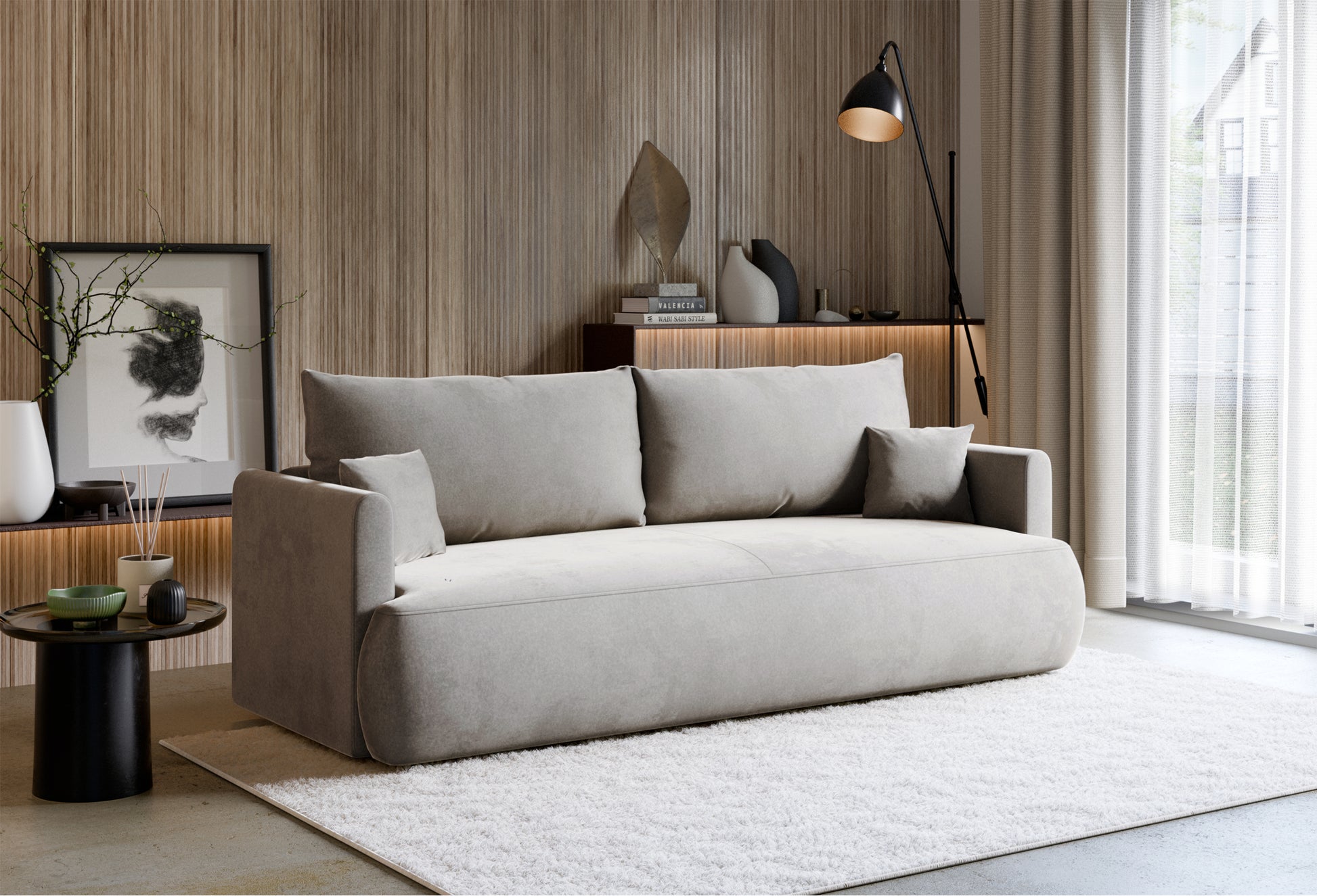 Dīvāns Ovors 226/90/97 cm Castel 80 - N1 Home