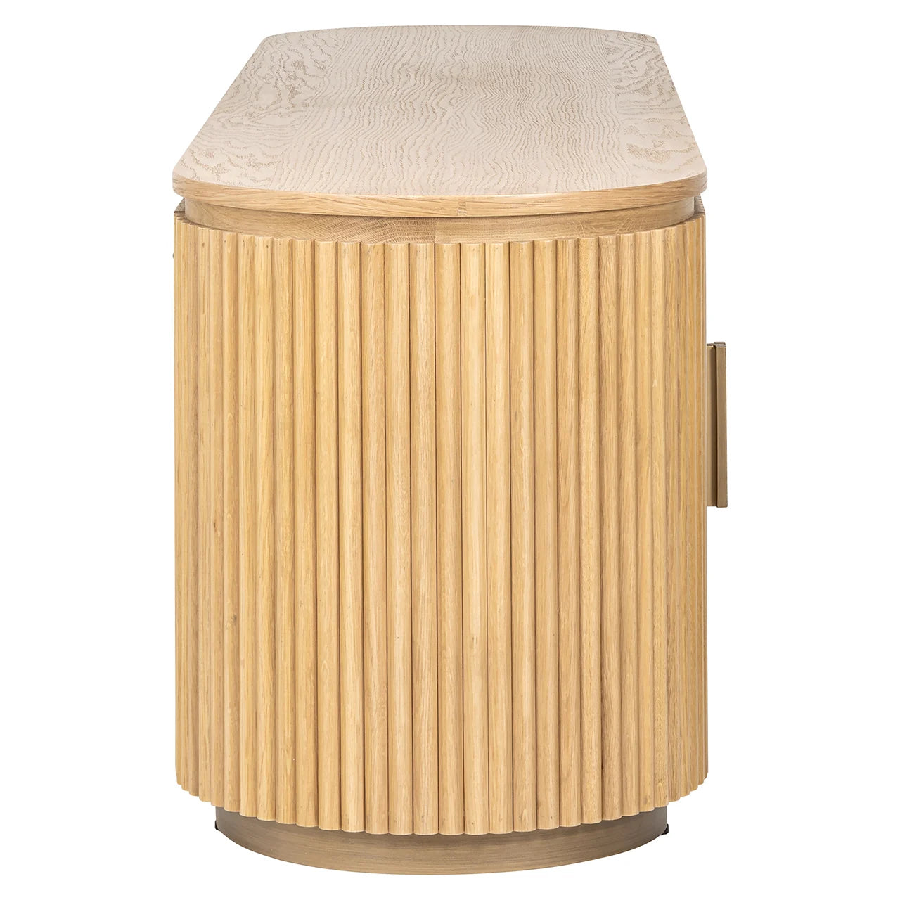 TV skapis Belfort ar 4 durvīm Richmond Interiors 56/185/45 cm dabīgs ozols - N1 Home