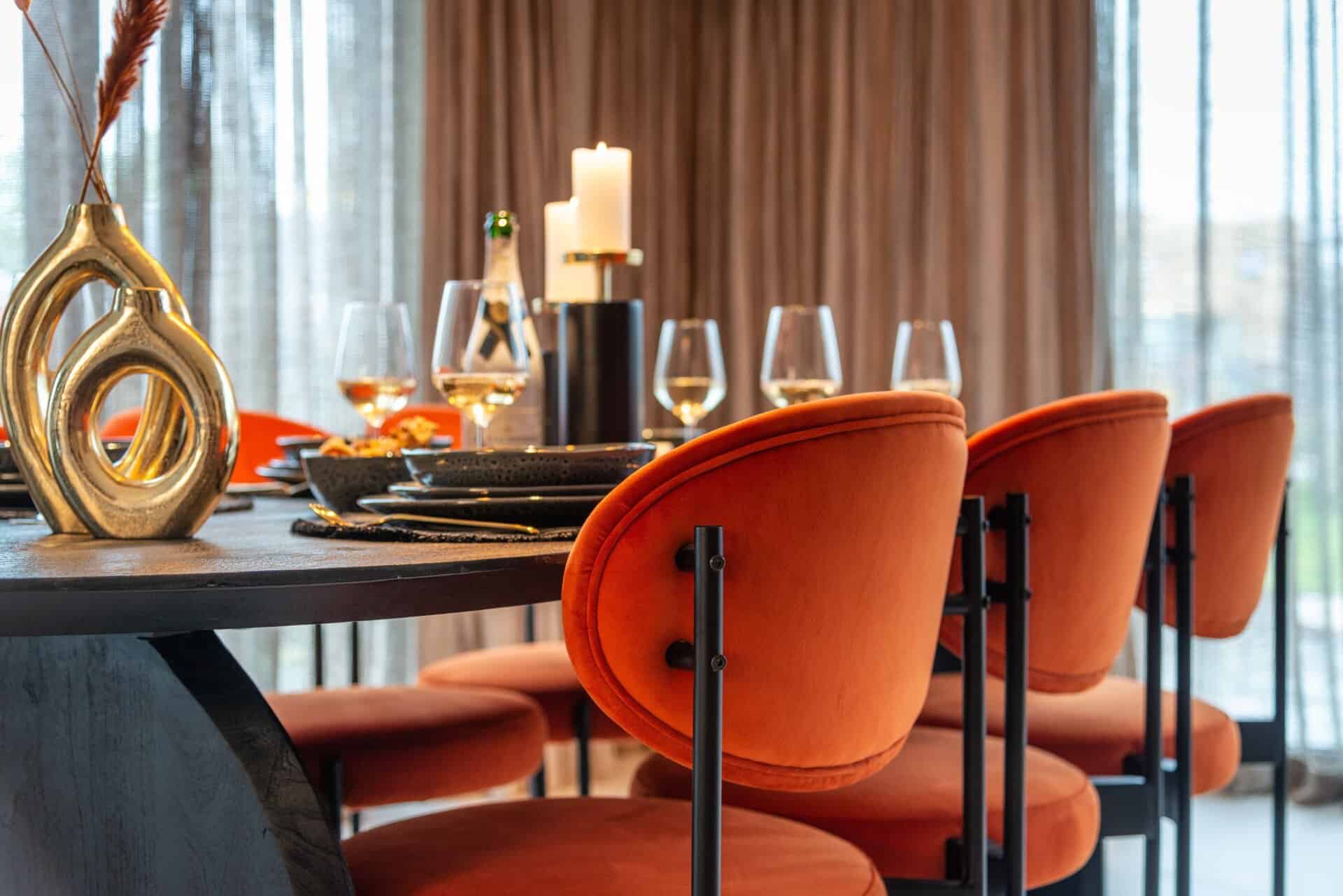 Svečturis Caya Richmond Interiors 25/9/9 cm melns/zelts - N1 Home