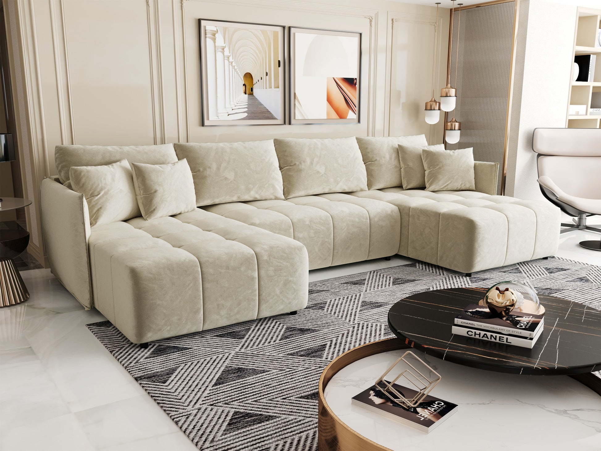 Dīvāns Belviu 349/85/175 cm Monolith 02 - N1 Home