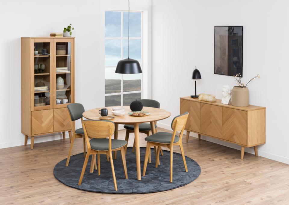 Krēsls Miny 46/53/80 cm gaiši pelēks/ozols - N1 Home