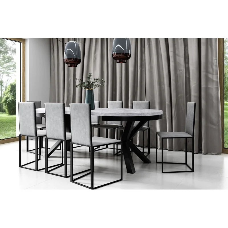 Galds Narv 100/176 cm Bellato pelēks - N1 Home