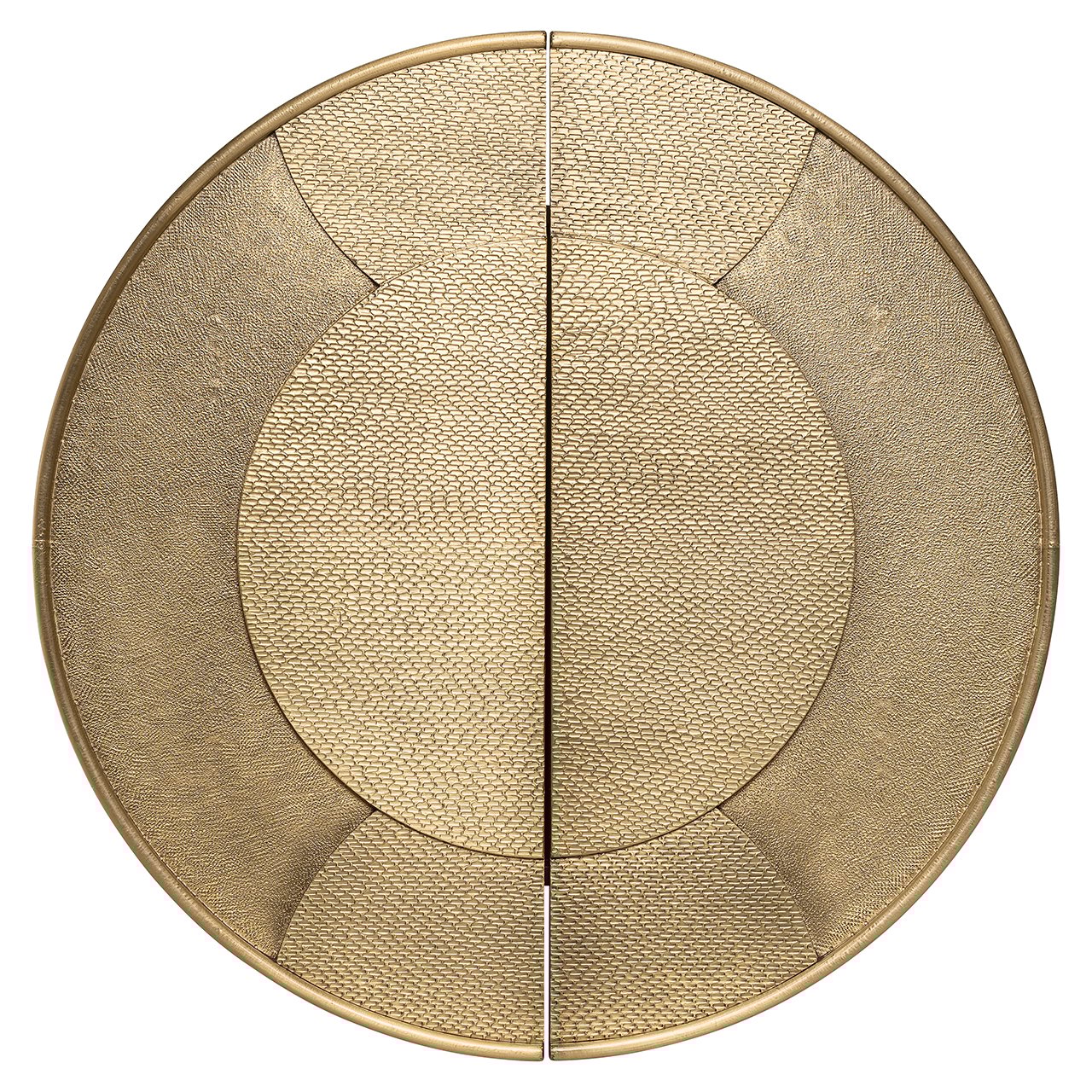 Sienas skapis Bowie ar 2 durvīm Richmond Interiors 90/90/32 cm melns/zelts - N1 Home