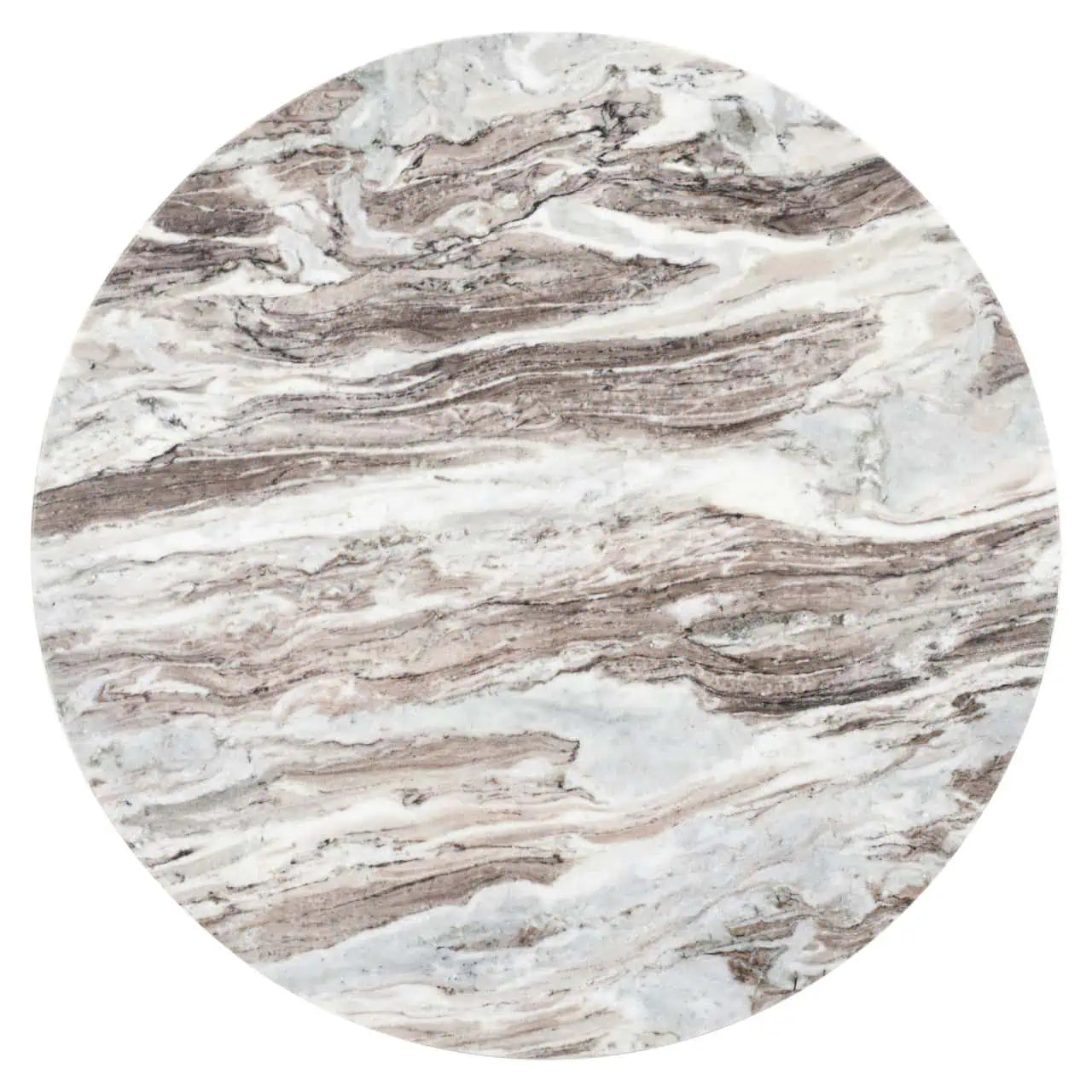 Kafijas galds Oberoy brown Richmond Interiors 41/80/80 cm marmors/melns - N1 Home