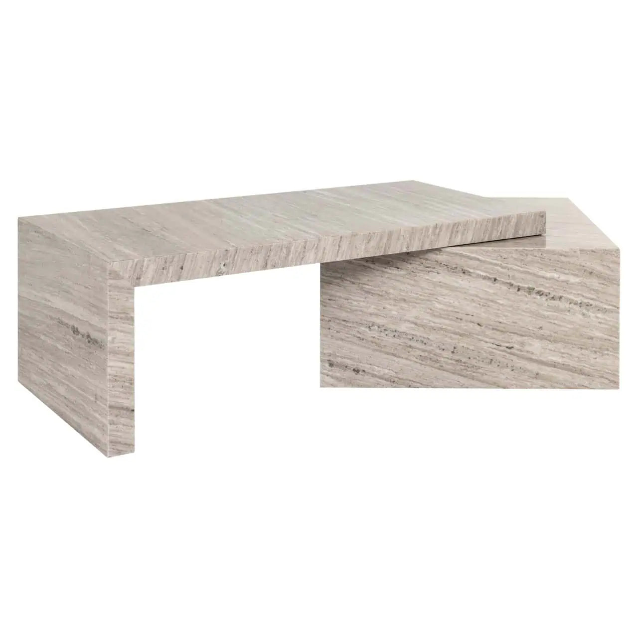 Kafijas galds Novaz sand (Set of 2) Richmond Interiors 45/130/60 cm smiltis - N1 Home