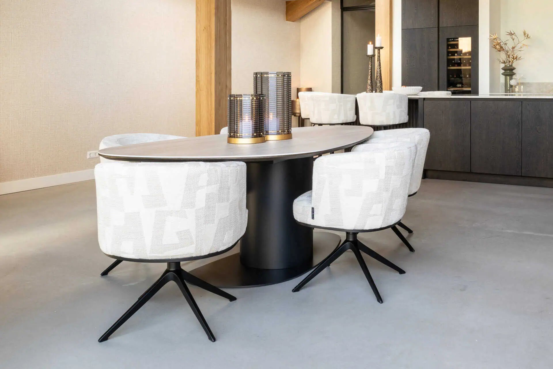 Krēsls Cheyenne Richmond Interiors 77/65/64 cm beige graffic - N1 Home