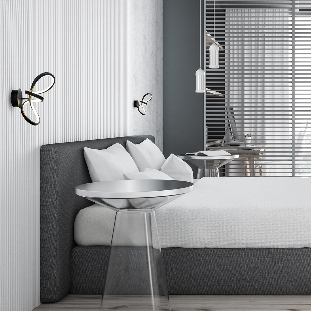 Sienas lampa 30/15/16 cm melns - N1 Home