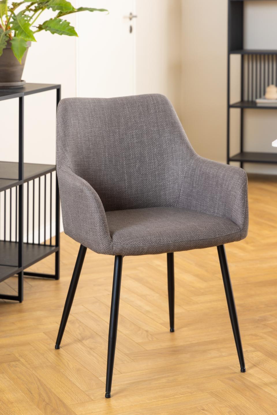 Krēsls Liz 59/59/85  cm gaiši pelēkbrūns - N1 Home