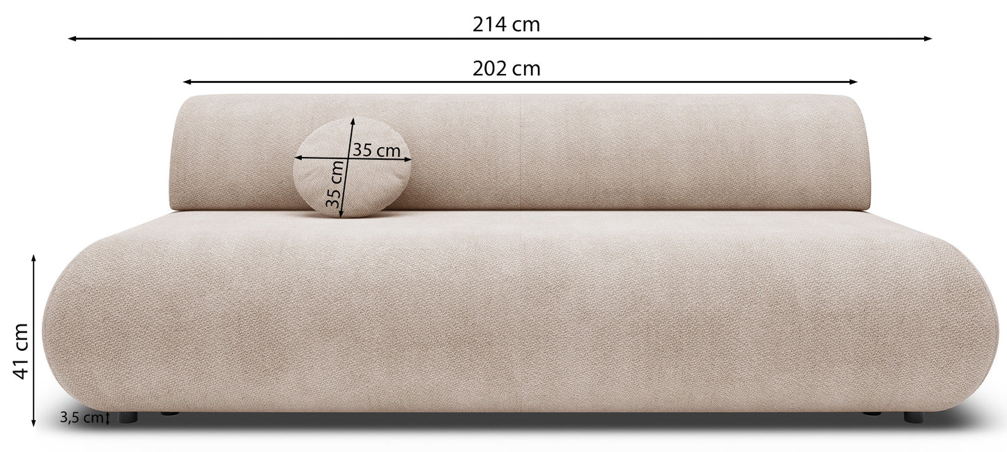 Dīvāns Arman 214/100/74 cm Vinci 88 - N1 Home
