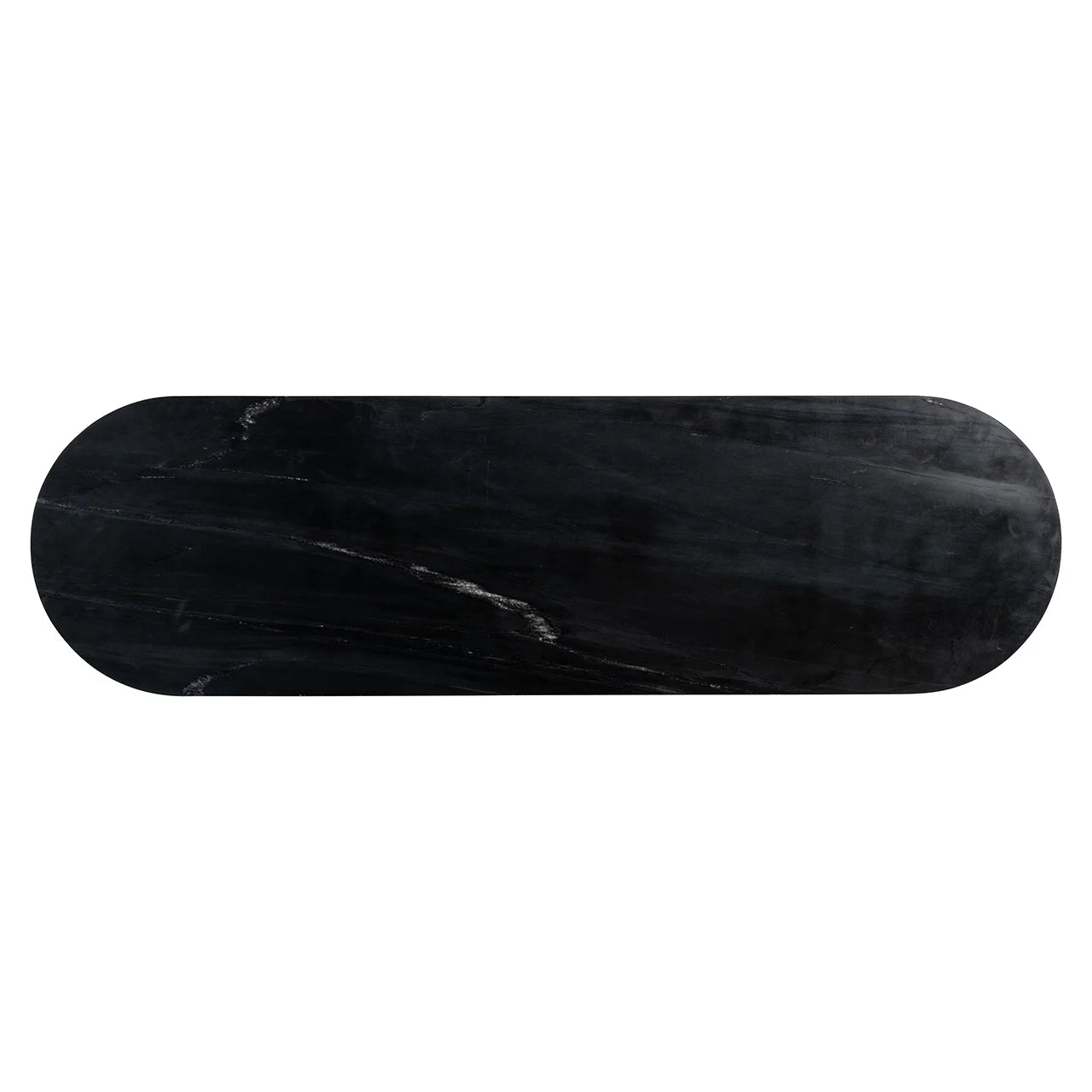 Konsole Maddox Richmond Interiors 75/130/38 cm melns/zelts - N1 Home