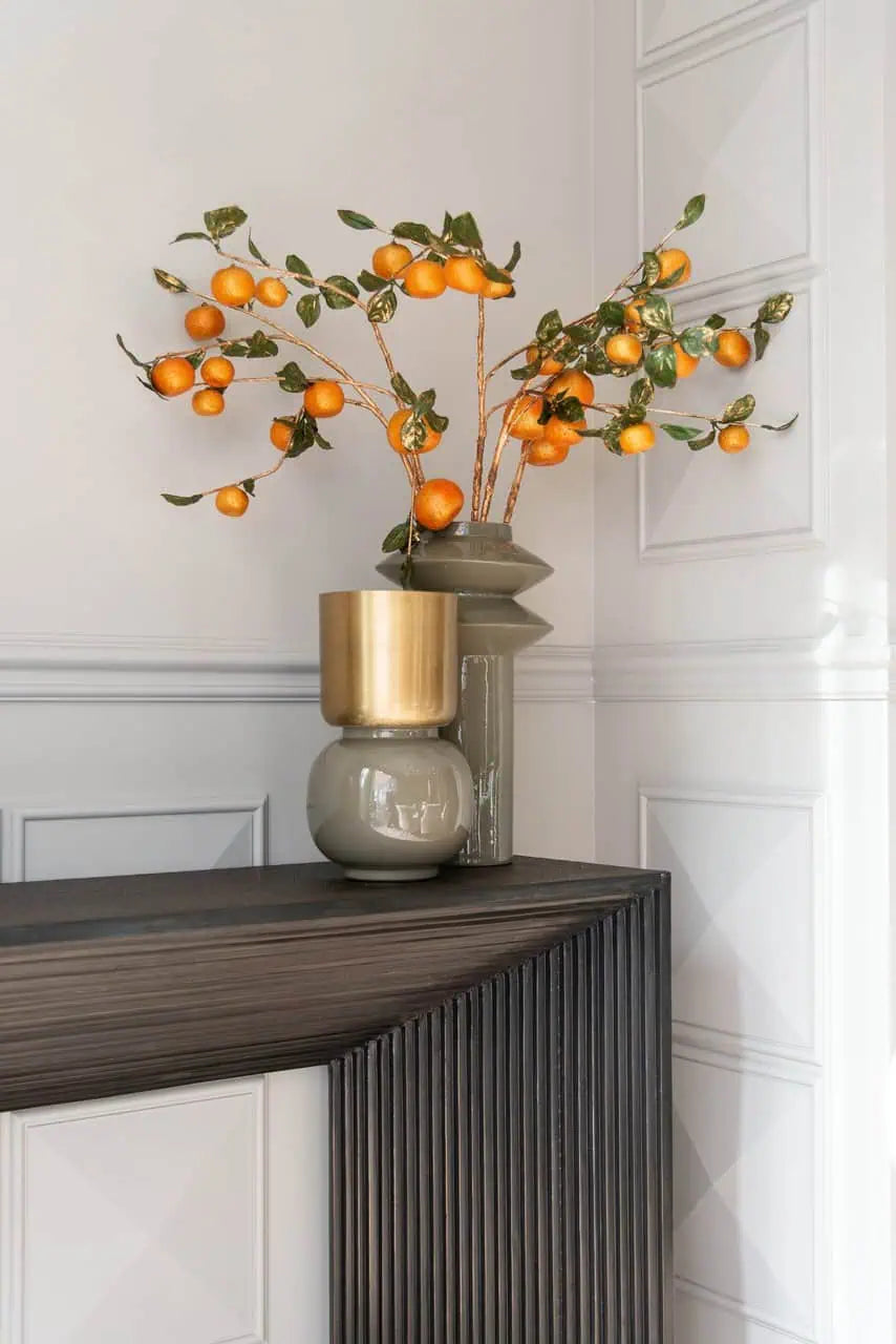 Konsole Gizen Richmond Interiors 81/160/35 cm melns/zelts - N1 Home