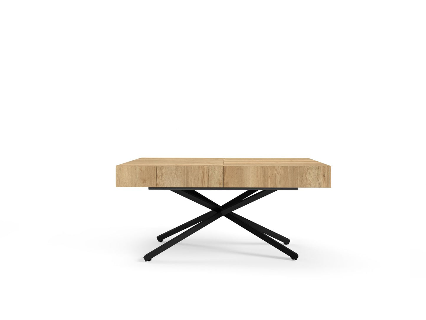 Galds Tiks X 27-80/120-200/80 cm melns Pietra Grigio/zelts - N1 Home