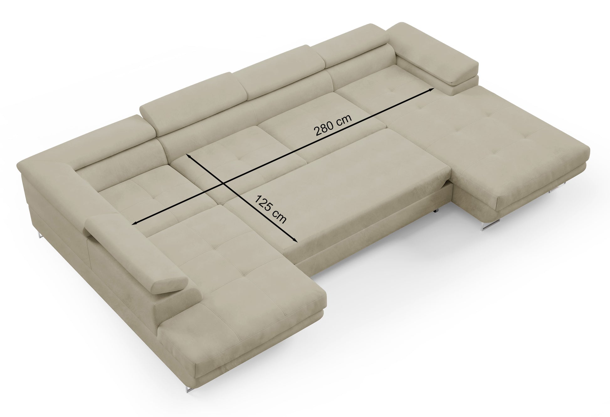 Dīvāns Nola 345/90/205 cm Gerra 105 - N1 Home