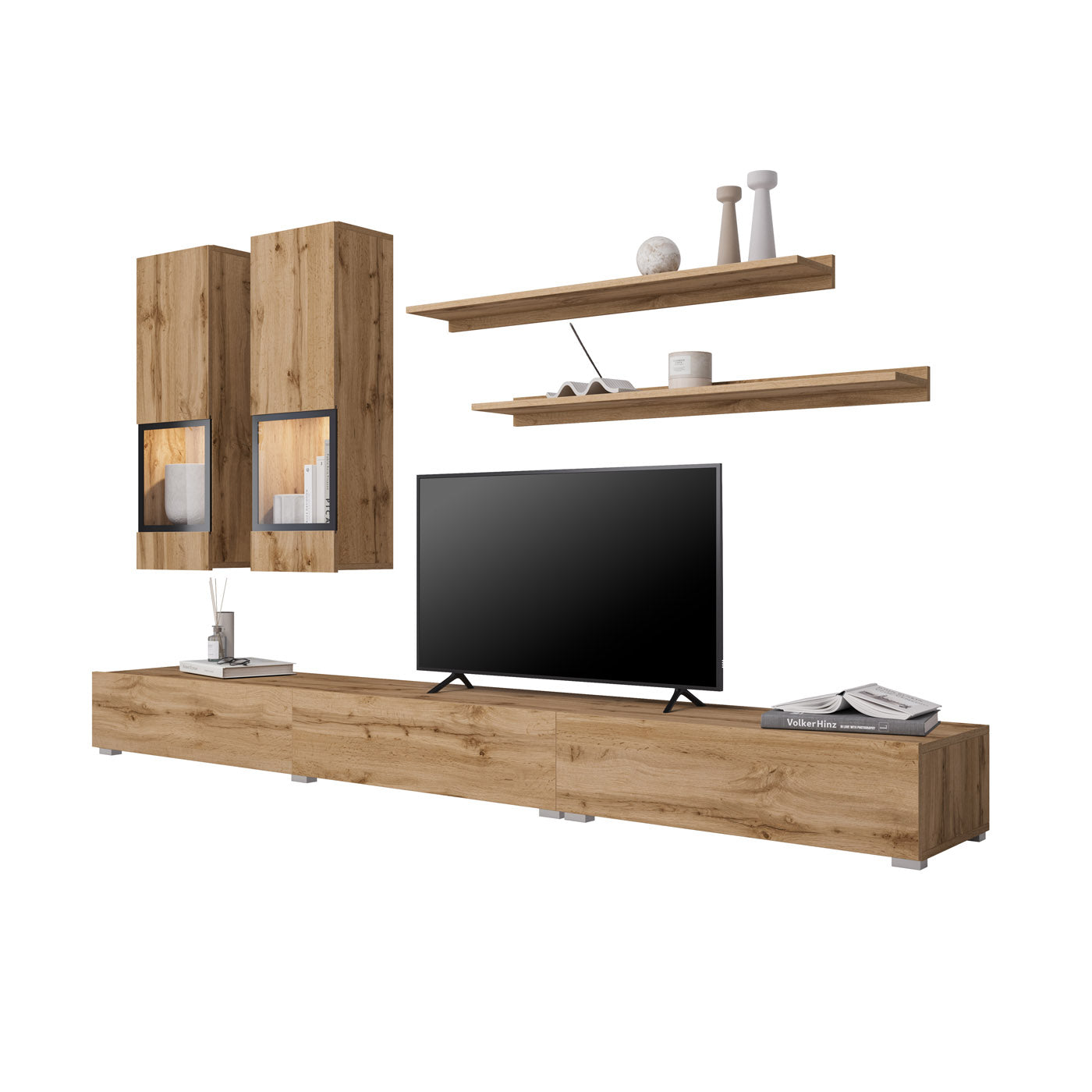 Sienas bloks Barots 270/41 cm Votan ozols/melns