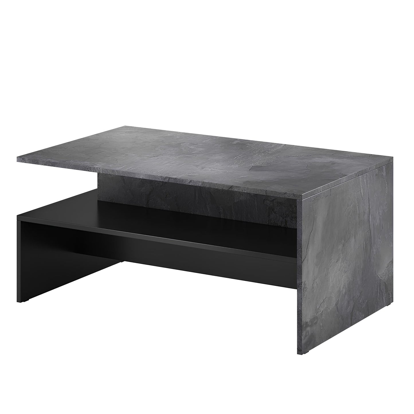Kafijas galds Barots 100/60/45 cm šīferis/melns - N1 Home