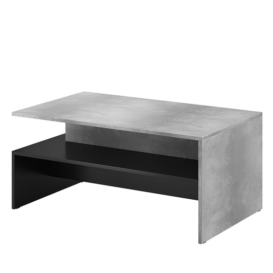 Kafijas galds Barots 100/60/45 cm betons/melns - N1 Home
