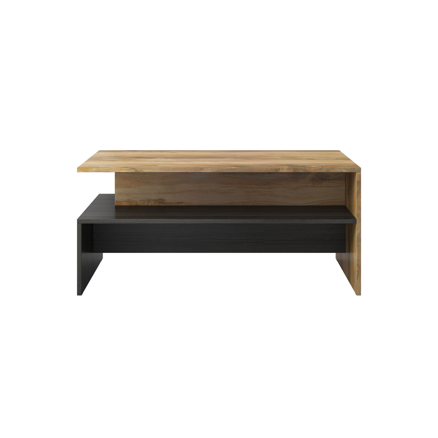 Kafijas galds Barots 100/60/45 cm satīna nussbaum/melns/touchwood - N1 Home