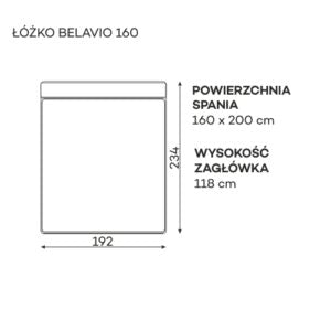 Gulta Belatio Befame 140;160;180;200/200 cm bēšs - N1 Home