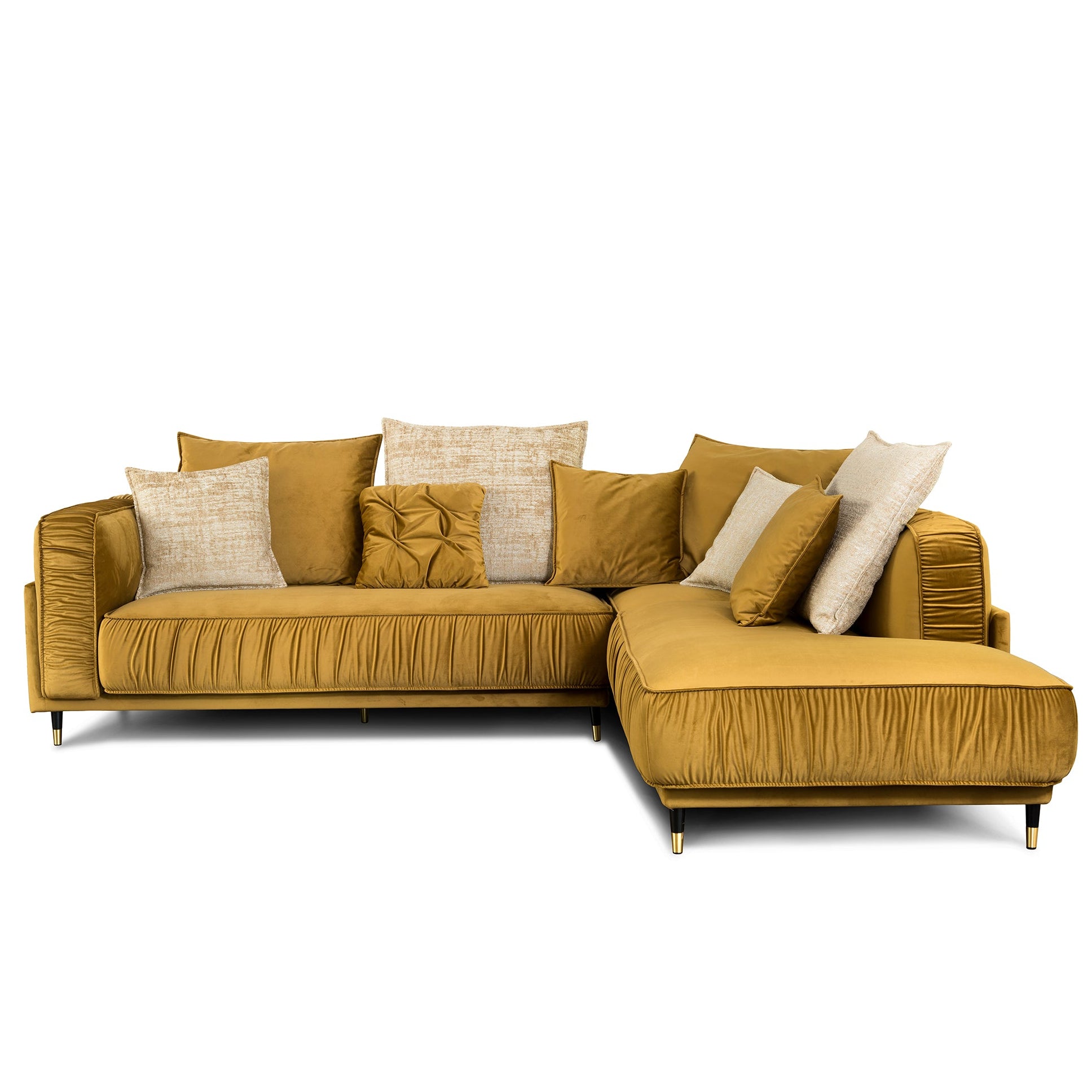 Dīvāns Bellissa Corners Befame Set 2 250/295/104 cm sinepes - N1 Home