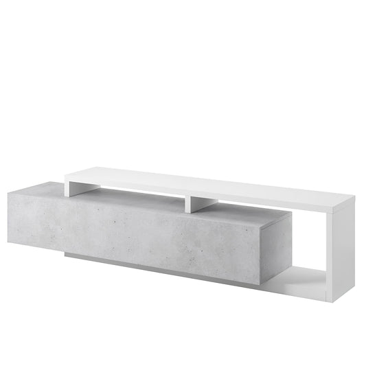 TV skapis Botas 219/45/52 cm balts/betons Kolorādo - N1 Home