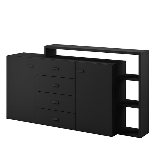 Kumode Botas 180/98/37 cm melns - N1 Home