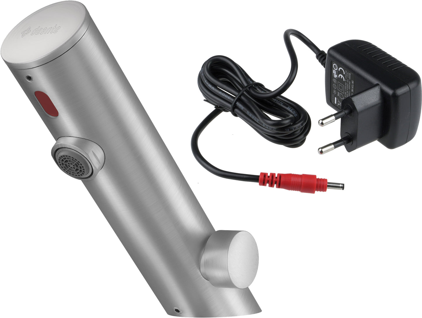 Izlietnes jaucējkrāns, bezkontakta, ar temperatūras kontroli - 230/6V Sense 146 mm matēts tērauds - N1 Home