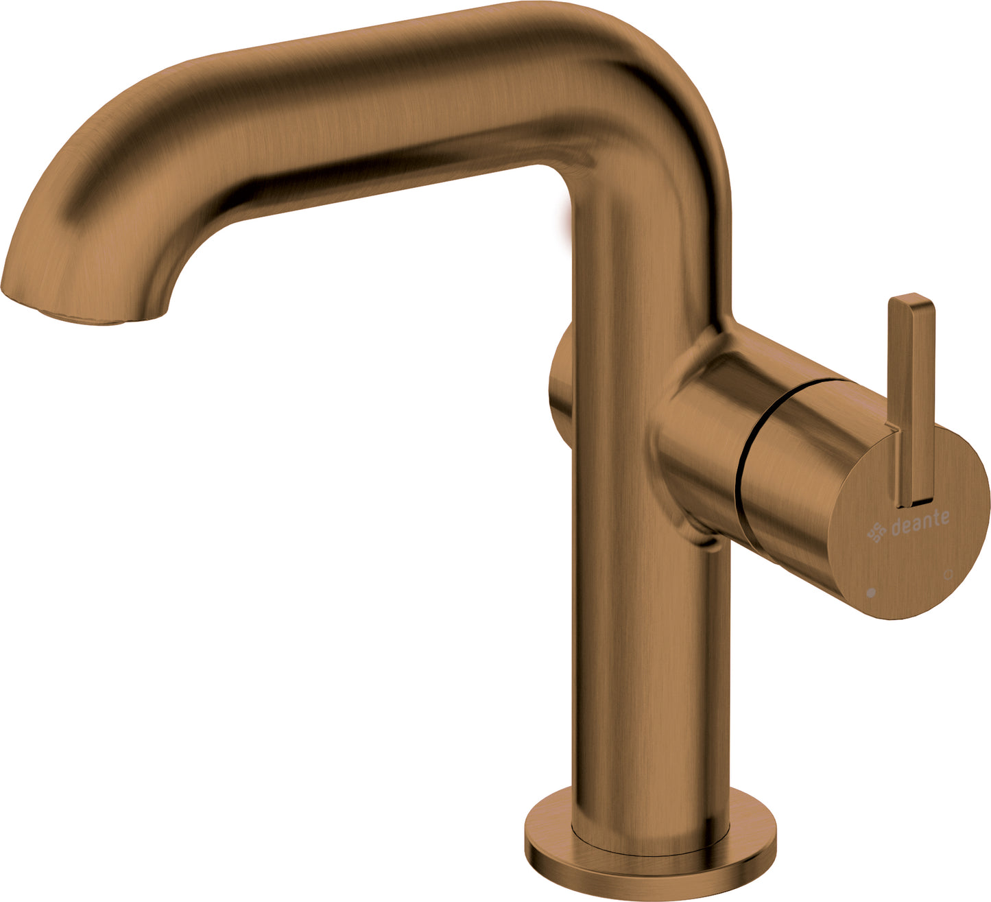 Izlietnes maisītājs ar taisnstūra snīpi Silia 170 mm matēta bronza - N1 Home