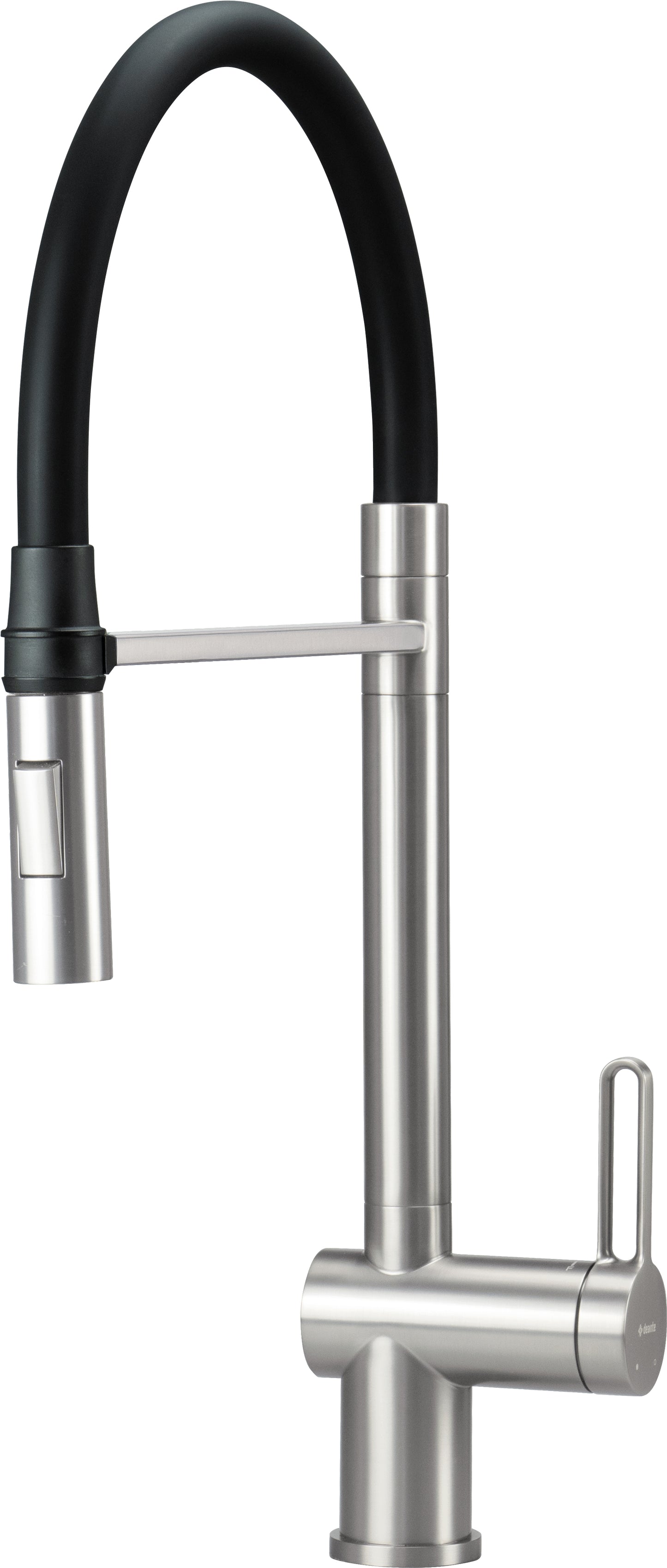 Virtuves jaucējkrāns ar elastīgu izteku - 2 veidu strūklas Magnetic 533 mm matēts tērauds - N1 Home