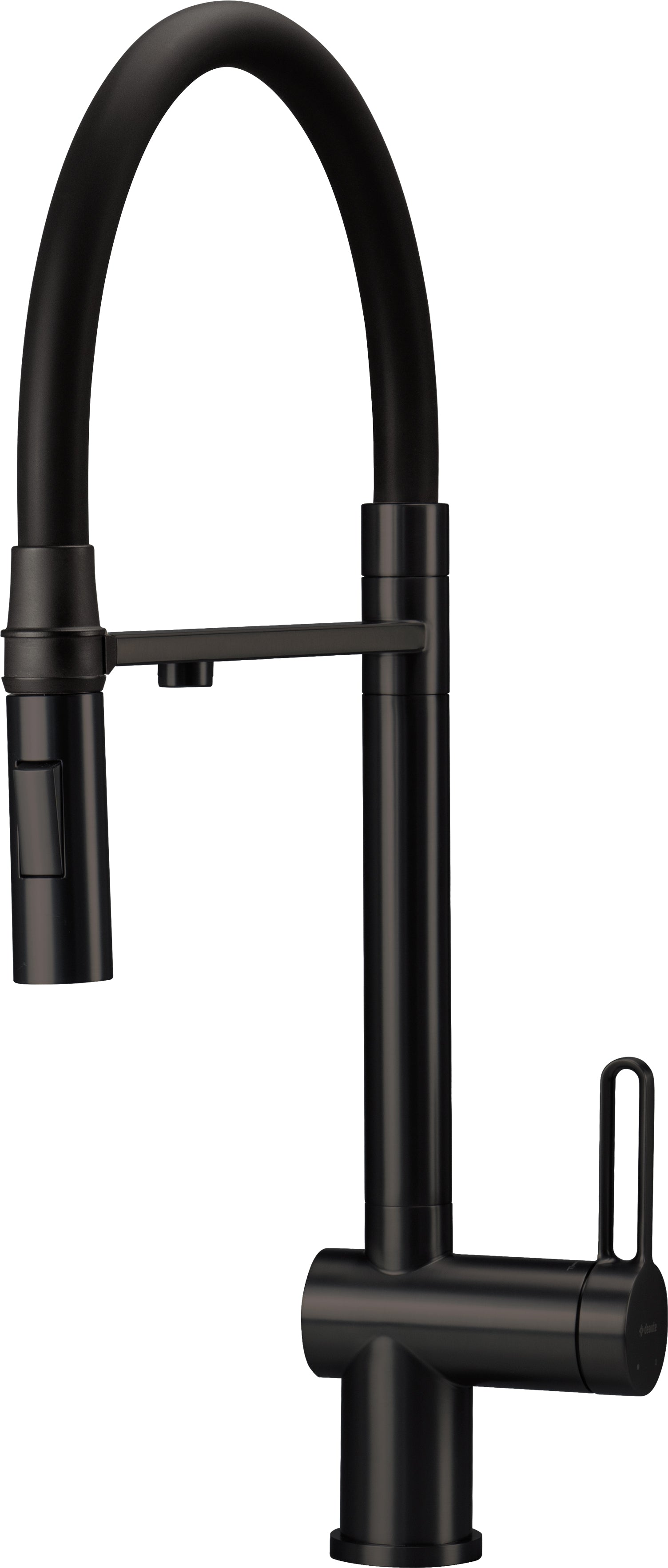 Virtuves jaucējkrāns ar ūdens filtra pieslēgumu un elastīgu snīpi Magnetic 549 mm nero - N1 Home