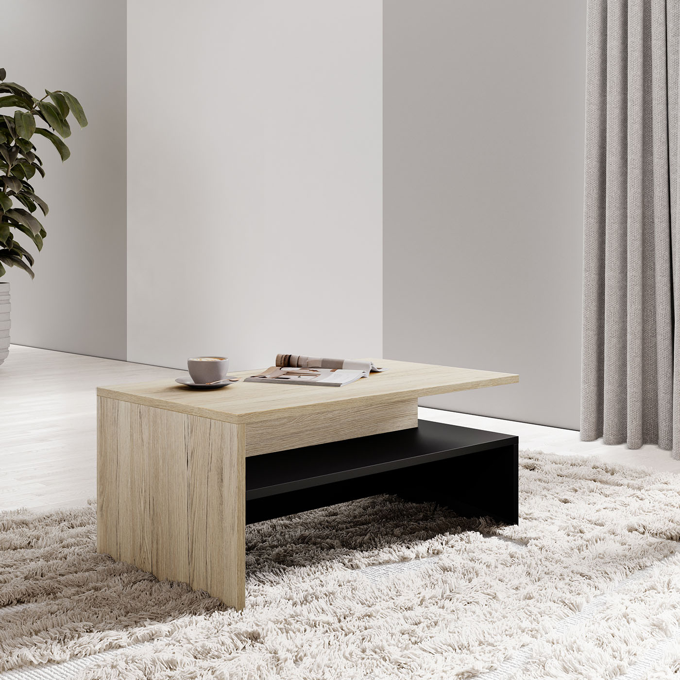 Kafijas galds Barots 100/60/45 cm San Remo ozols - N1 Home