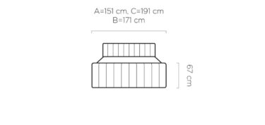 Gulta Cari 140/160/180 x 200 cm Riviera 16 - N1 Home