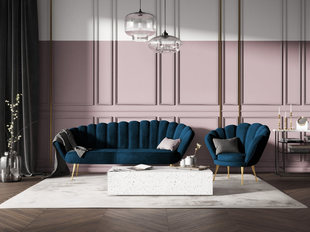 Dīvāns Kingston Cosmopolitan design 224x95x85 cm Ma 2211/3 kāju krāsas - N1 Home