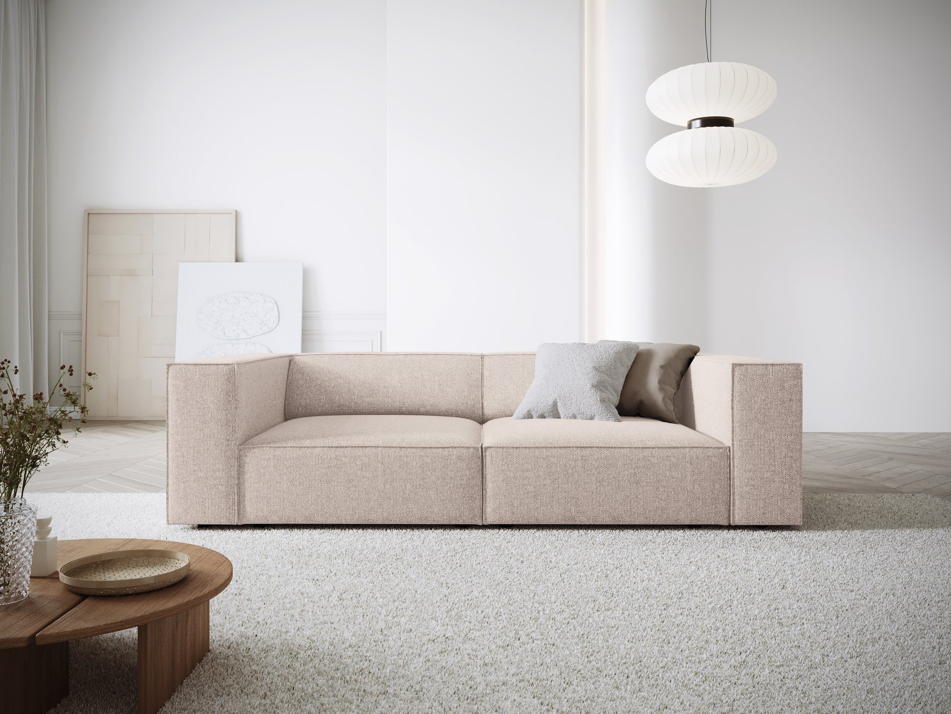 Dīvāns Cosmopolitan Design Arendal 204x102x70 cm bēšs - N1 Home