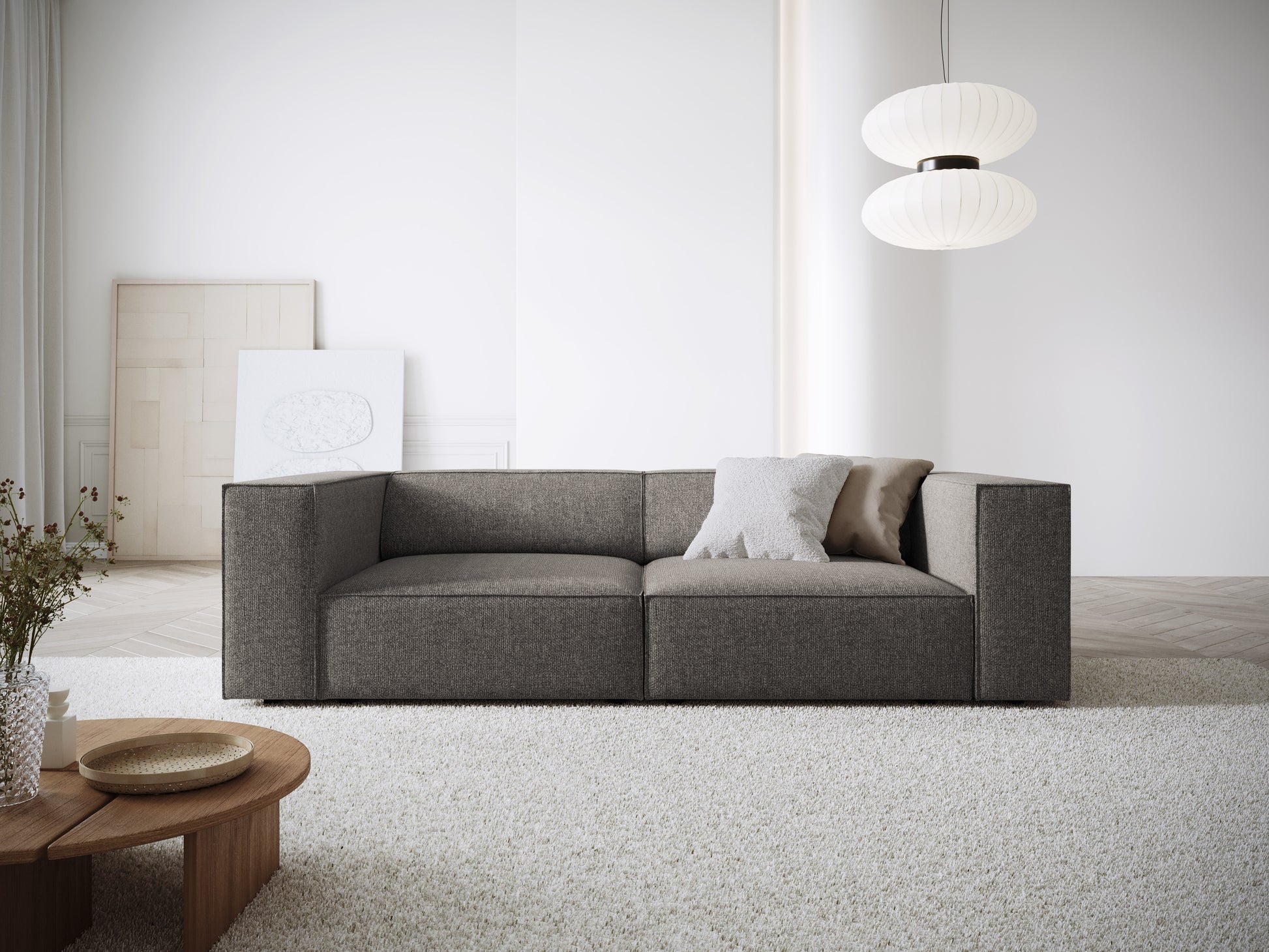 Dīvāns Cosmopolitan Design Arendal 204x102x70 cm pelēks - N1 Home