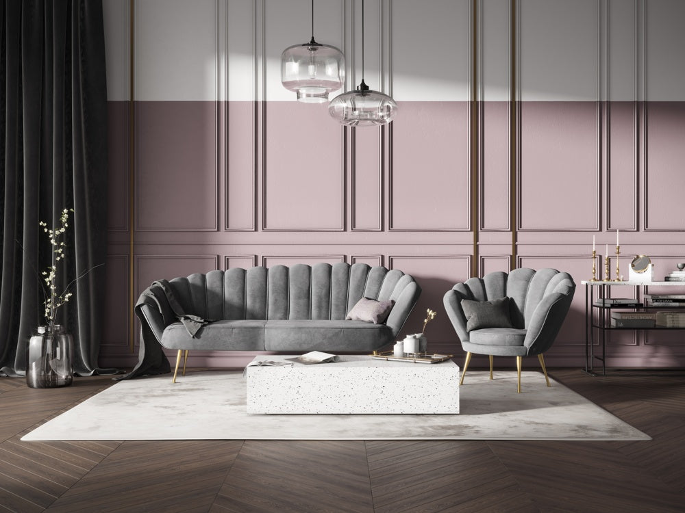 Dīvāns Kingston Cosmopolitan design 224x95x85 cm Riv 91/3 kāju krāsas - N1 Home