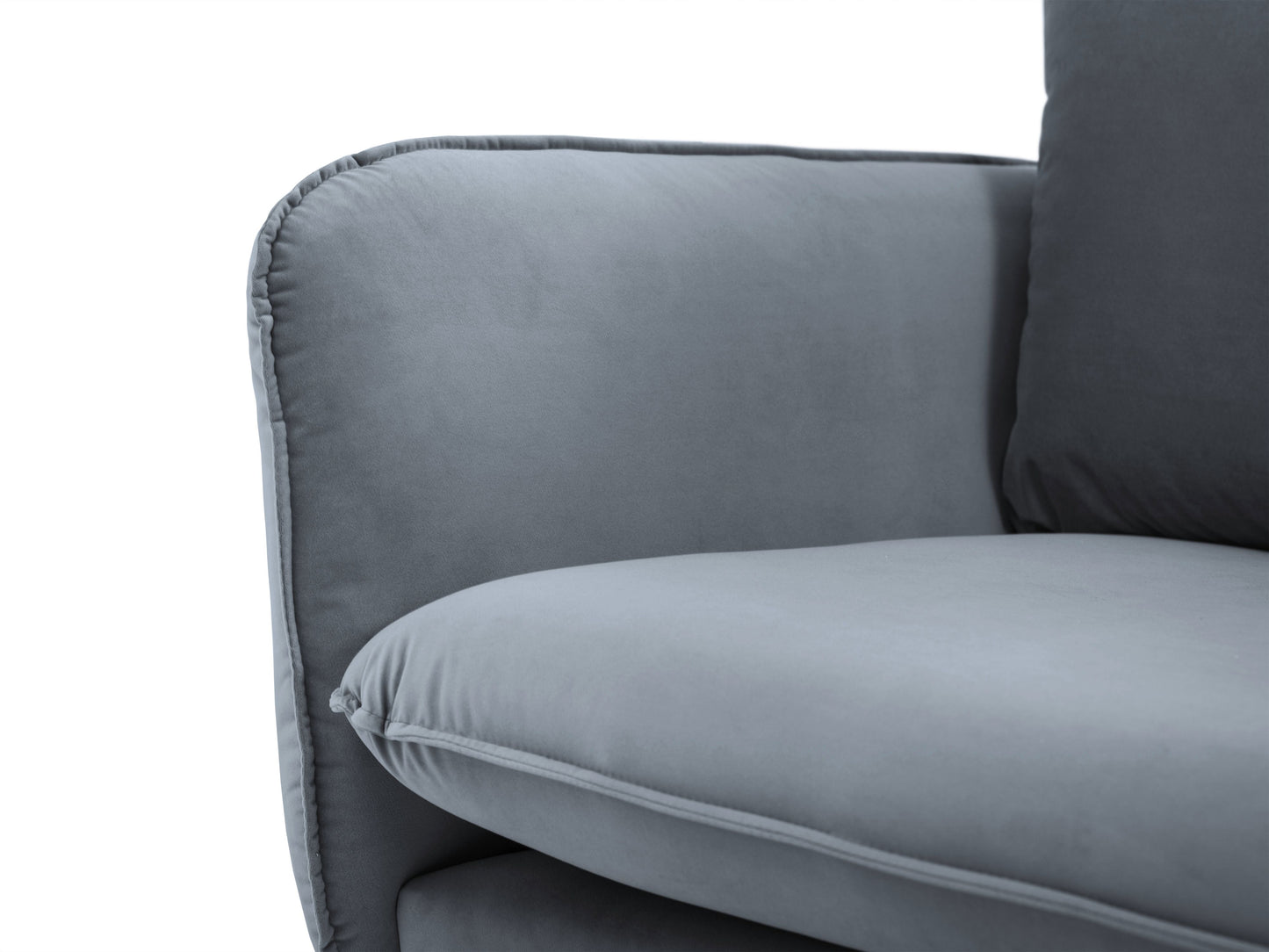 Atzveltnes krēsls Cosmopolitan Design  Vienna 97x94x95 cm pelēks - N1 Home