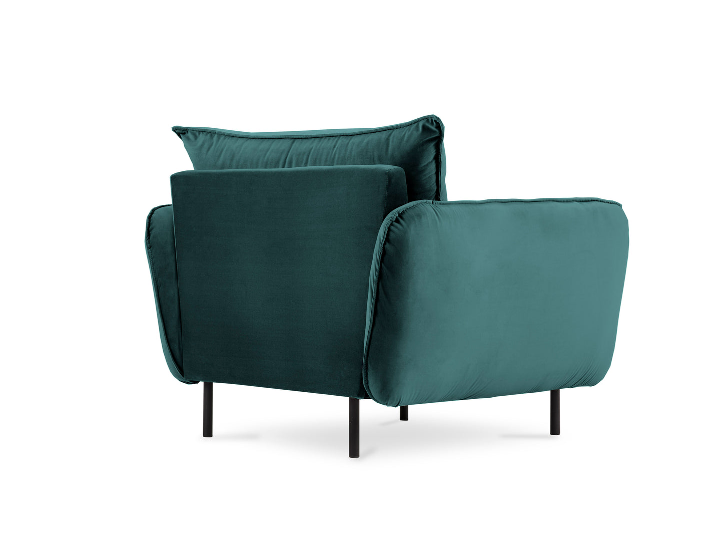 Atzveltnes krēsls Cosmopolitan Design Vienna samta 97x94x95 cm jūras zaļš - N1 Home
