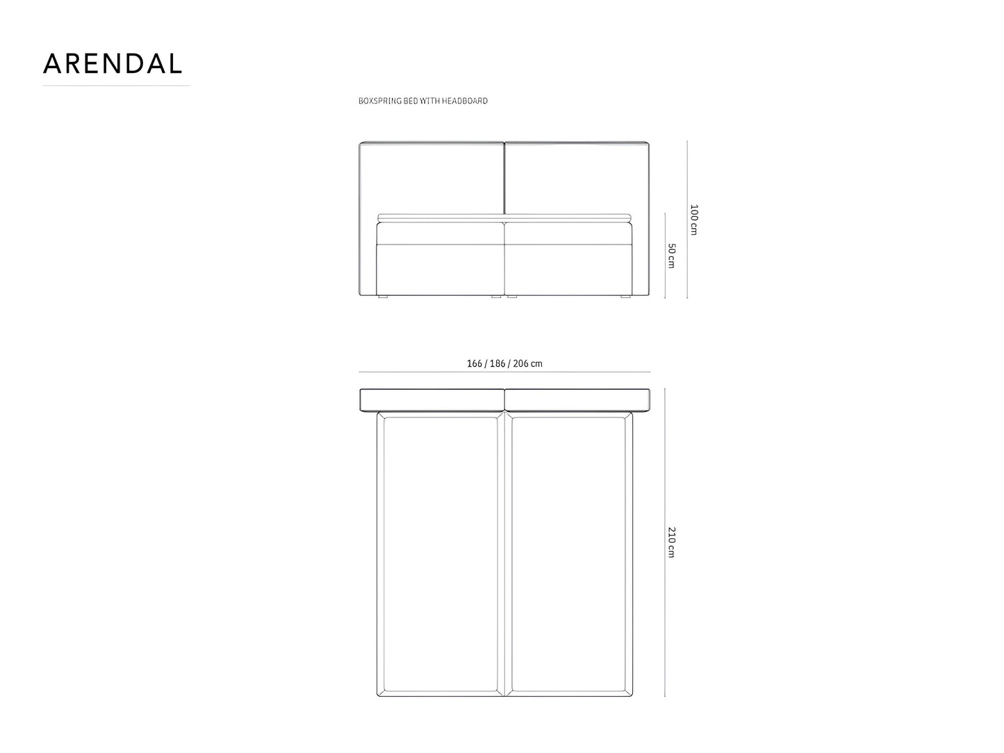 Gulta Arendal Cosmopolitan design 140/160/180 x 200 cm Meg 351 - N1 Home