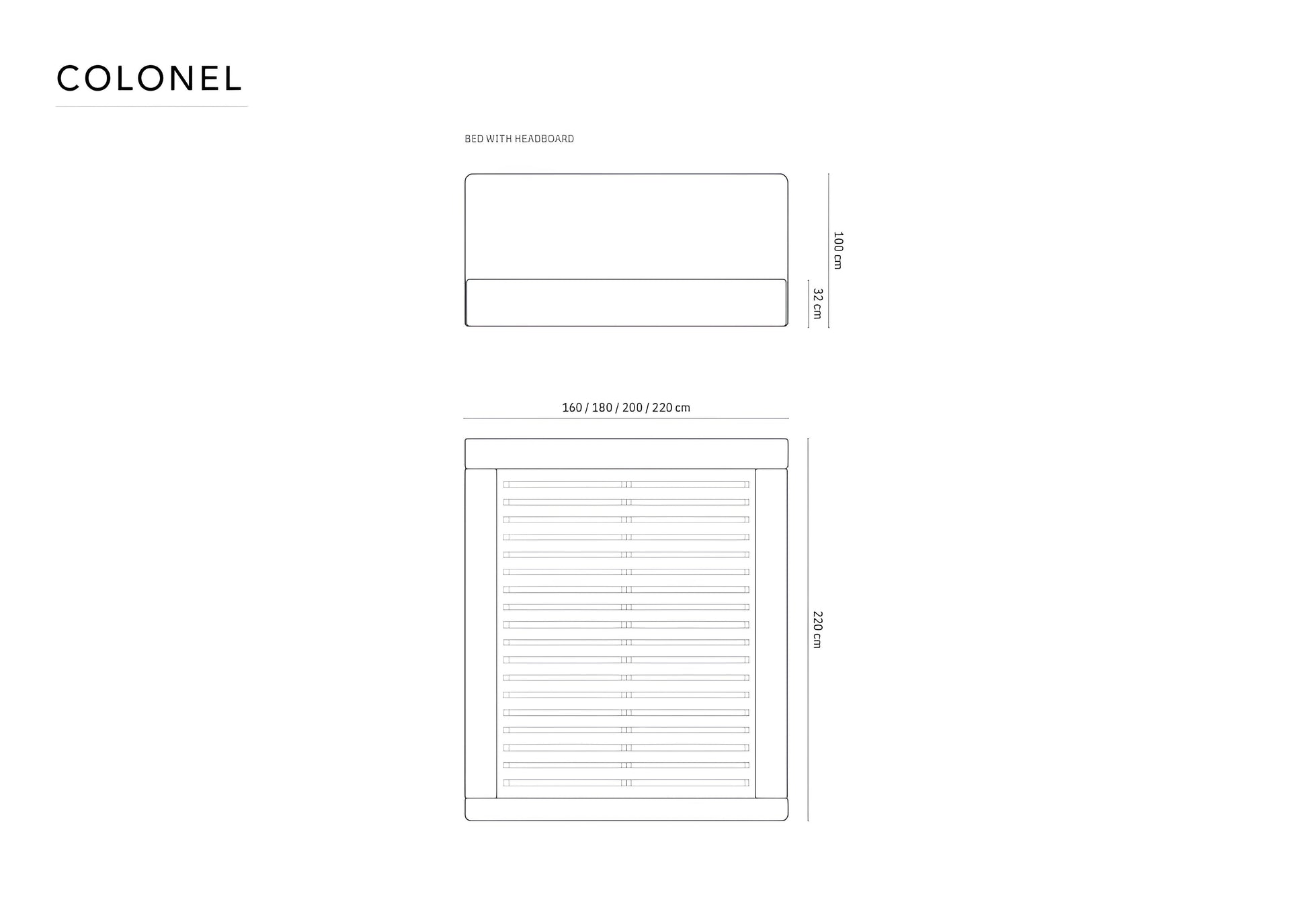 Gulta Colonel Cosmopolitan design 140/160/180/200 x 200 cm Reb 07 - N1 Home