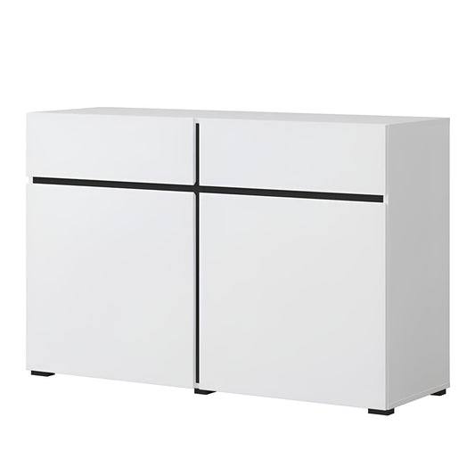 Kumode Krosit kolekcija 119/78/40 cm balts/melns - N1 Home