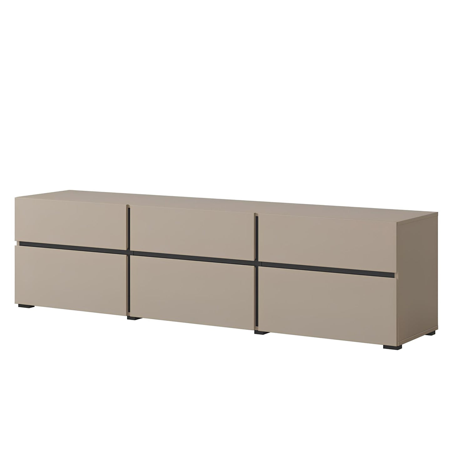 TV skapis Krosit kolekcija 180/40/48 cm congo/melns - N1 Home