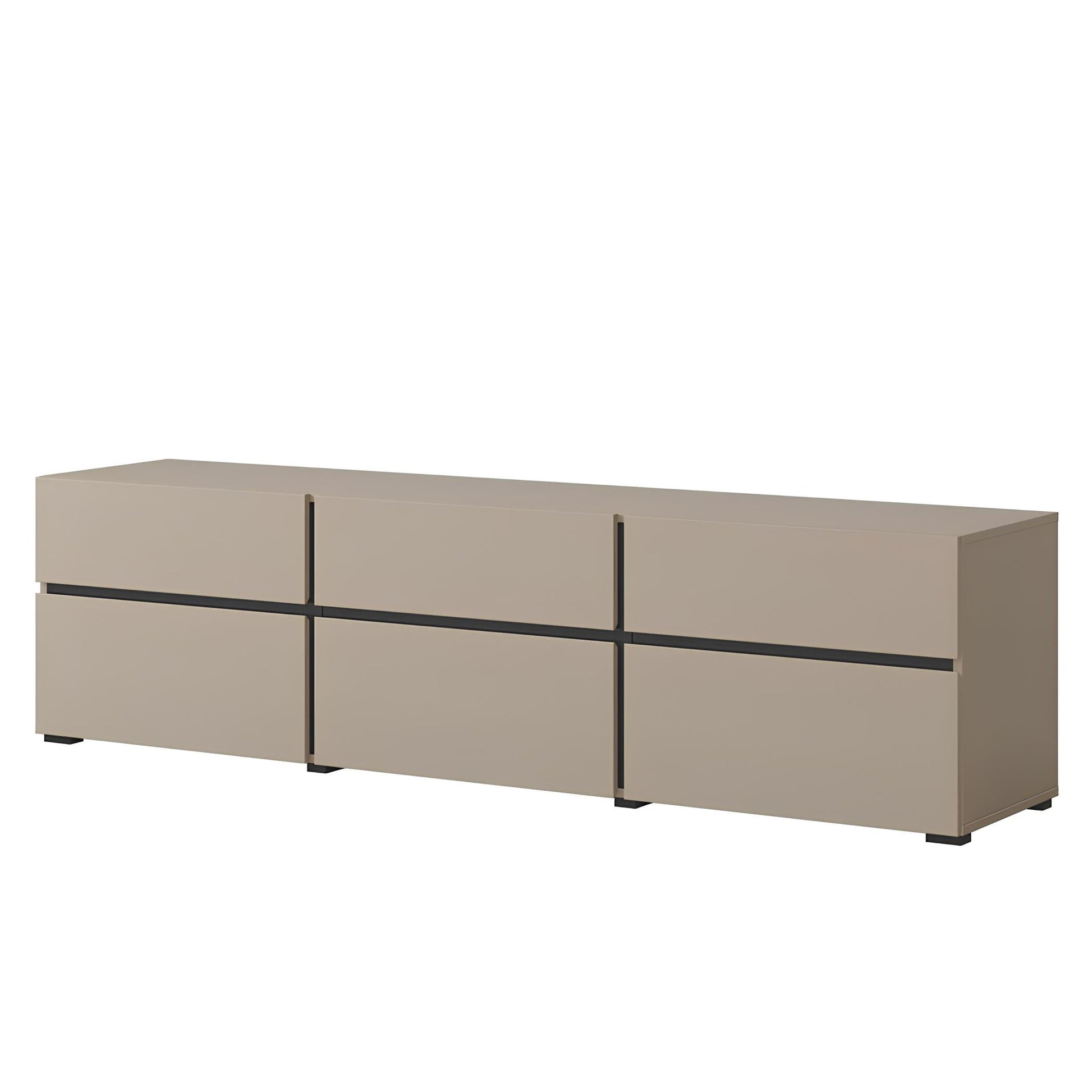 TV skapis Krosit kolekcija 180/40/48 cm congo/melns - N1 Home
