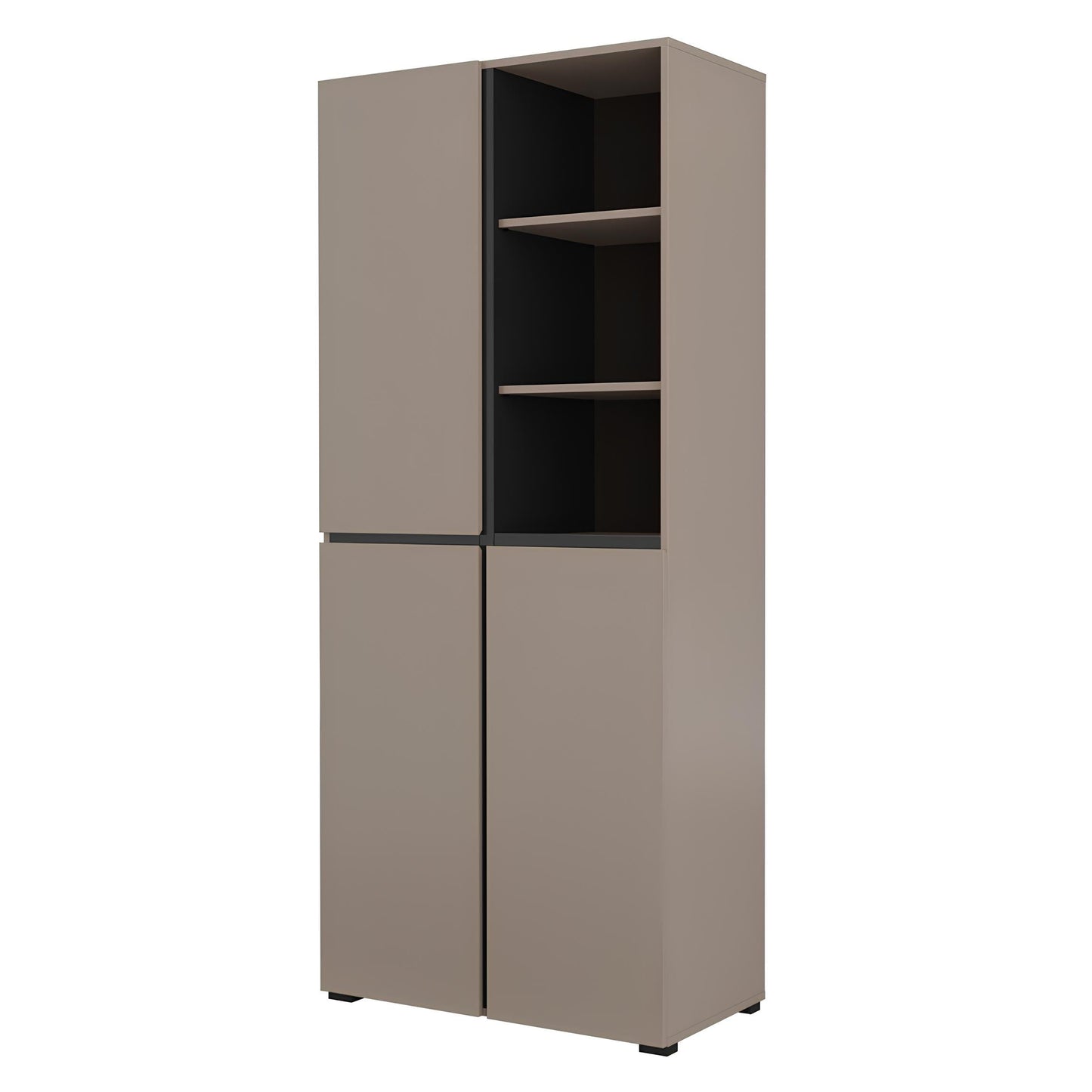 Skapis Krosit kolekcija 79/183/40 cm congo/melns