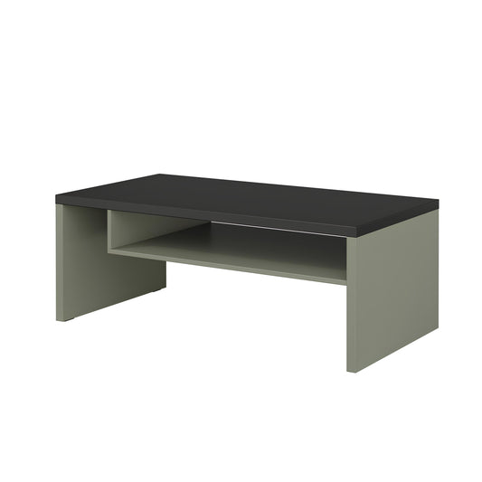 Kafijas galds Krosit kolekcija 120/60/45 cm zaļs/melns - N1 Home