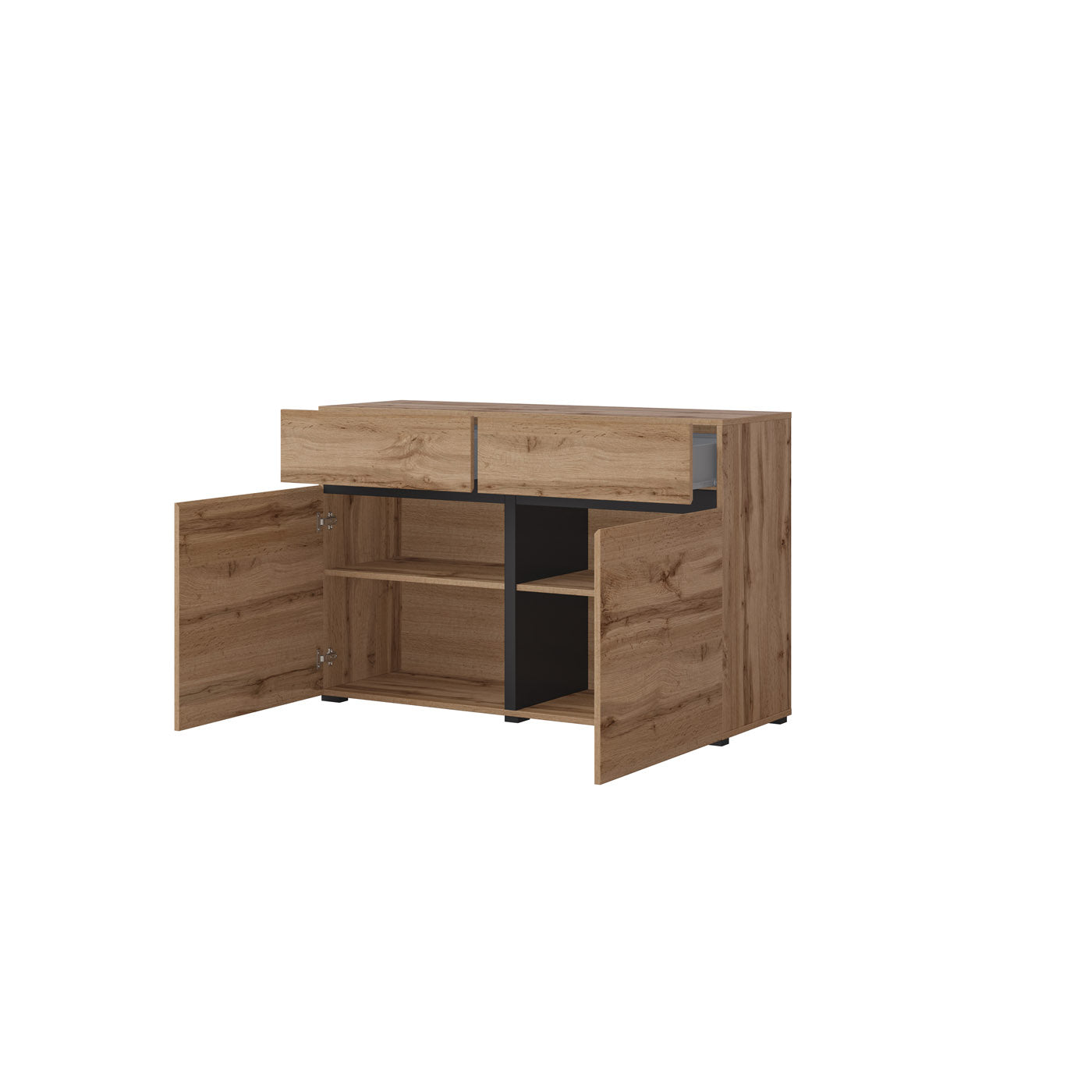 Kumode Krosit kolekcija 119/78/40 cm Votan ozols - N1 Home