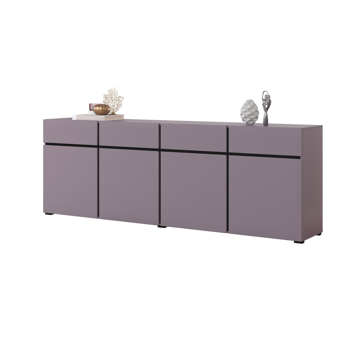 Kumode Krosit kolekcija 225/78/40 cm plums - N1 Home