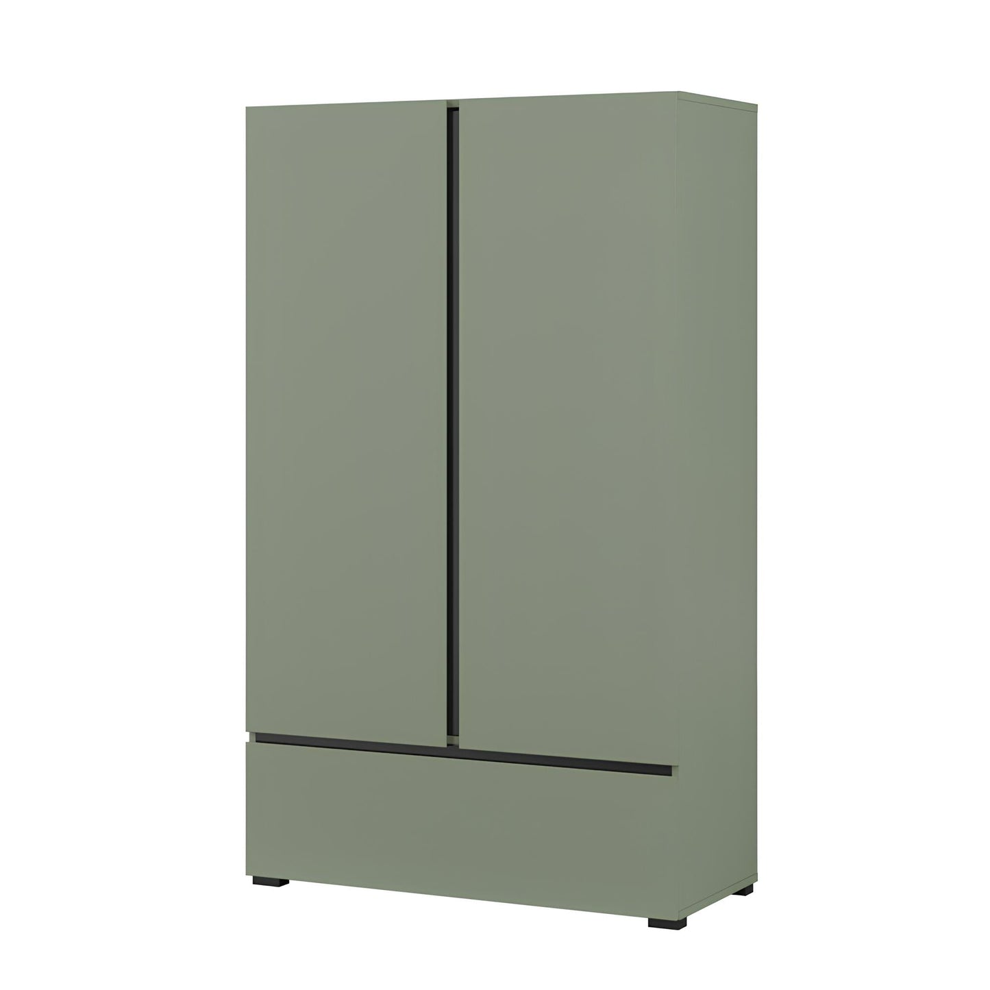 Kumode Krosit kolekcija 80/150/40 cm zaļs/melns